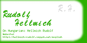 rudolf hellmich business card
